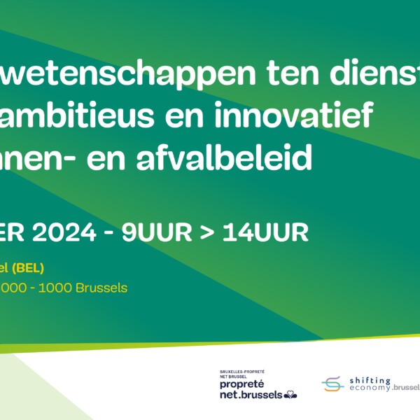 16/10 : Gedragswetenschappen ten dienste van een ambitieus en innovatief hulpbronnen- en afvalbeleid